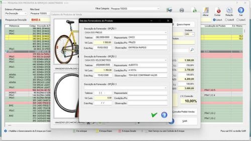 Software para Loja de Bicicletaria com Serviços Vendas Estoque e Financeiro v6.0 Plus Whatsapp - Fpqsystem 682152
