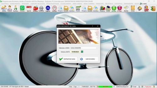 Software para Loja de Bicicletaria com Serviços Vendas Estoque e Financeiro v6.0 Plus Whatsapp - Fpqsystem 682156
