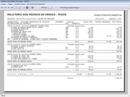 Software para Madeireira com Controle de Estoque Pedido de Vendas v1.0 - Fpqsystem 658683