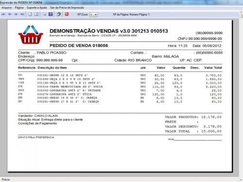 Software para Madeireira Controle de Estoque Pedido de Vendas e Financeiro v3.0 Plus - Fpqsystem 663572