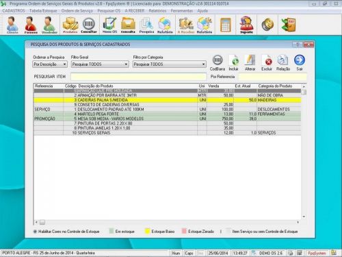 Software para Orçamento e Ordem de Serviço para Eletricista v2.6 - Fpqsystem 658816