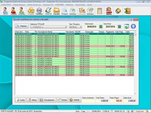 Software para Orçamento e Ordem de Serviço para Eletricista v2.6 - Fpqsystem 658820