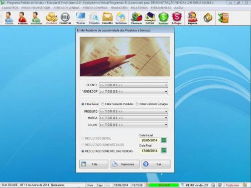 Software para Papelaria e Presentes com Controle de Estoque Pedido de Vendas e Financeiro v2.0 - Fpqsystem 662009