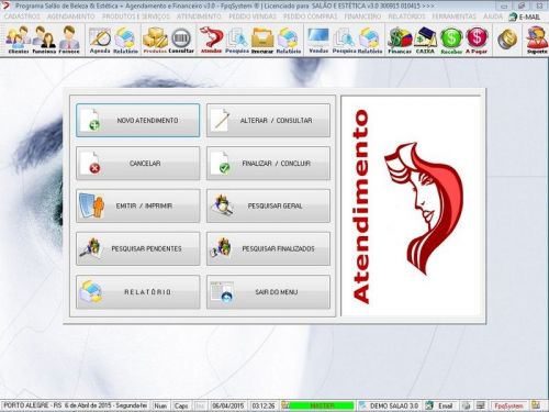 Software para Salão de Beleza Agendamento Financeiro v3.0 - Fpqsystem 661620