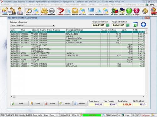 Software para Salão de Beleza Agendamento Financeiro v3.0 - Fpqsystem 661631