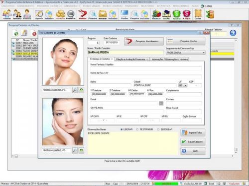 Software para Salão de Beleza Agendamento Financeiro v4.0 Plus - Fpqsystem 661582