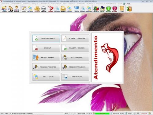 Software para Salão de Beleza Agendamento Financeiro v4.0 Plus - Fpqsystem 661584