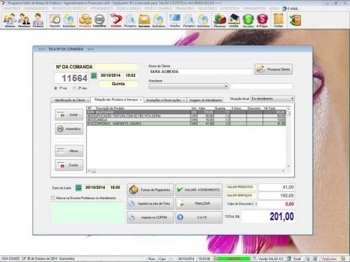 Software para Salão de Beleza Agendamento Financeiro v4.0 Plus - Fpqsystem 661586