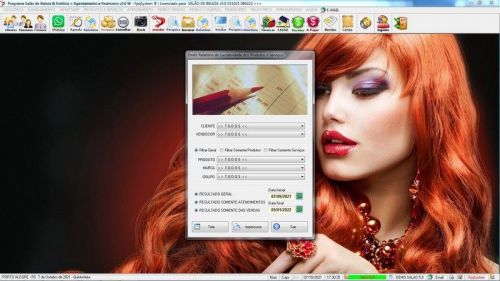 Software para Salão de Beleza Agendamento Financeiro v5.0 Plus - Fpqsystem 661547