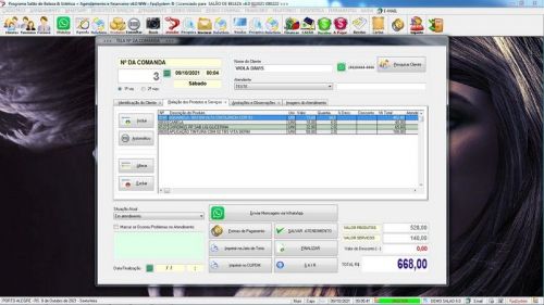 Software para Salão de Beleza Agendamento Financeiro v6.0 Plus  Whatsapp via Atendimento - Fpqsystem 661508