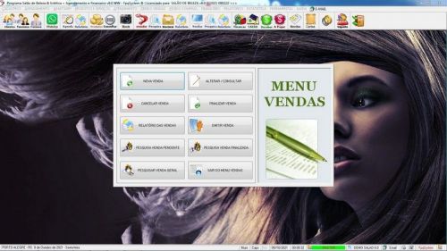 Software para Salão de Beleza Agendamento Financeiro v6.0 Plus - Fpqsystem 661513