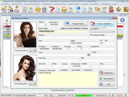 Software para Salão de Beleza com Agendamento v2.0 - Fpqsystem 661660