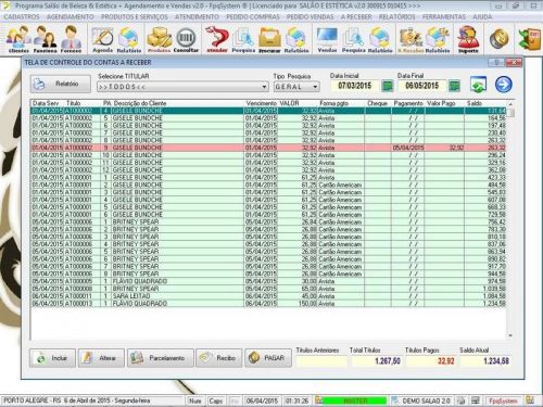 Software para Salão de Beleza com Agendamento v2.0 - Fpqsystem 661673