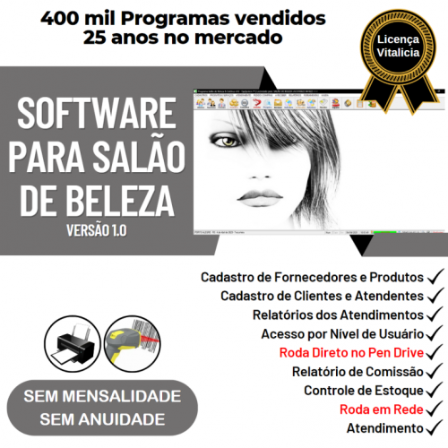 Software para Salão de Beleza v1.0 - Fpqsystem 661677