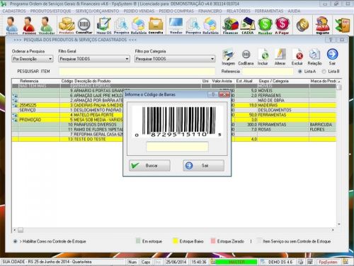 Software Para Serviços Diversos e Orçamentos Financeiro V4.6 - Fpqsystem 664665