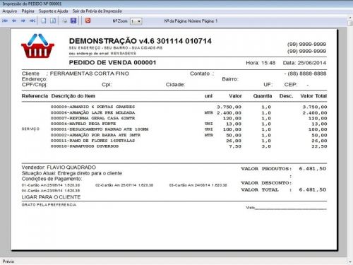 Software Para Serviços Diversos e Orçamentos Financeiro V4.6 - Fpqsystem 664672