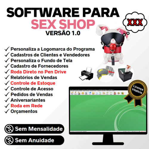 Software para Sex Shop com Controle de Estoque e Pedido de Vendas v1.0 - Fpqsystem 658695