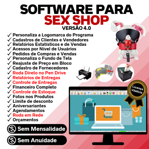 Software para Sex Shop com Controle de Estoque Pedido de Vendas e Financeiro v4.0 Plus - Fpqsystem 662940