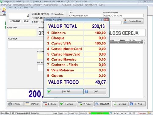 Software Pdv Frente de Caixa para Tabacaria com Estoque e Financeiro v1.0 - Fpqsystem 658245