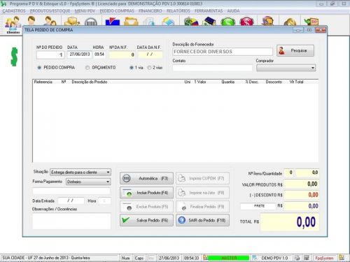 Software Pdv Frente de Caixa para Tabacaria com Estoque e Financeiro v1.0 - Fpqsystem 658249