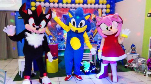 Sonic Cover Personagens Vivos Animação Festas Infantil 587648