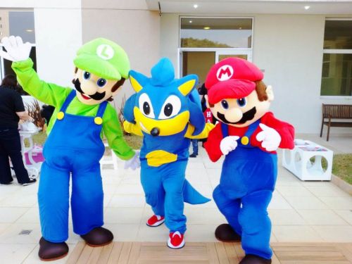 Sonic e Mario cover personagens vivos animação festas infantil 473814