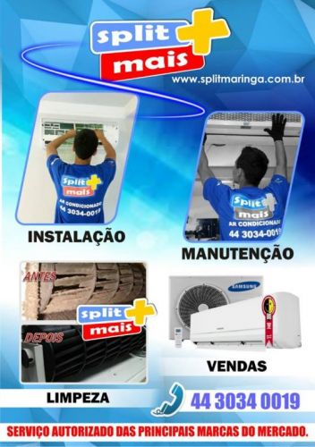 Split Mais Ar Condicionado Autorizada Maringá Londrina e Região 44 3034-0019 366377