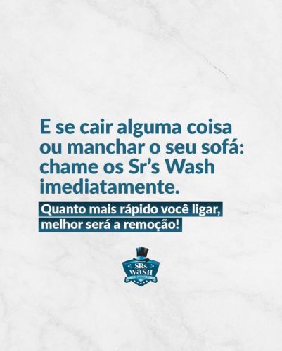 Srs. Wash - Higienização de Estofados 778328