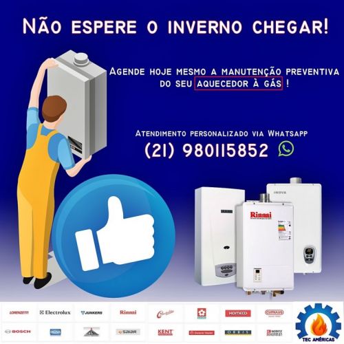 Técnico de Aquecedor a Gás em Cascadura Rj 21 98011-5852 Tec Américas 783327 Técnico de Aquecedor a Gás em Cascadura Rj 21 98011-5852 Tec Américas 783327