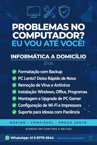Técnico em Informática a Domicílio em Curitiba e Região 785029
