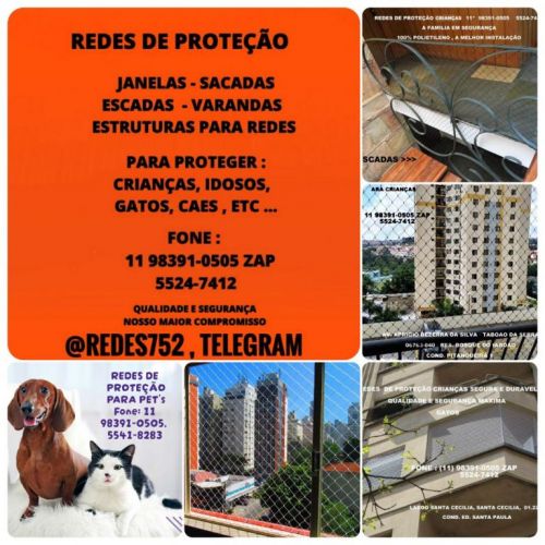 Telas de Proteção na Vila Andrade   Rua Abdo Ambuba  610212