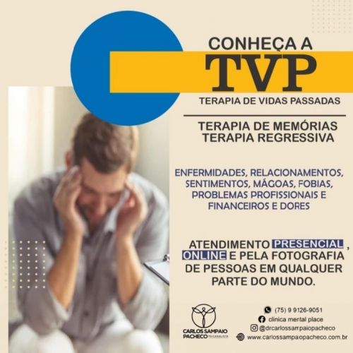 Terapia De Vidas Passadas  Feira De Santana Ba 75991269051 whatsapp Presencial e  Online 778200