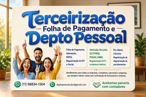 Terceirização Folha De Pagamento e Depto Pessoal 787821 Terceirização Folha De Pagamento e Depto Pessoal 787821