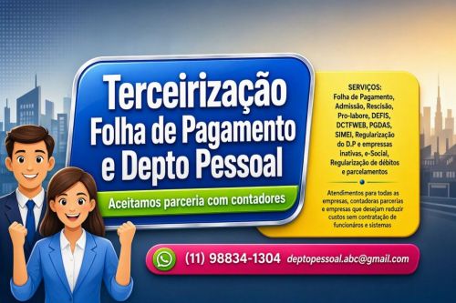 Terceirização Folha De Pagamento e Depto Pessoal 787822 Terceirização Folha De Pagamento e Depto Pessoal 787822