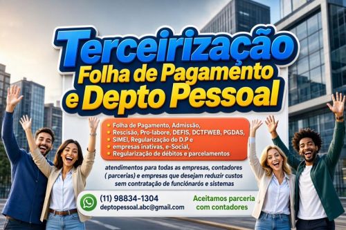 Terceirização Folha De Pagamento e Depto Pessoal 787824 Terceirização Folha De Pagamento e Depto Pessoal 787824