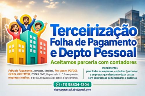 Terceirização Folha De Pagamento e Depto Pessoal 787825 Terceirização Folha De Pagamento e Depto Pessoal 787825