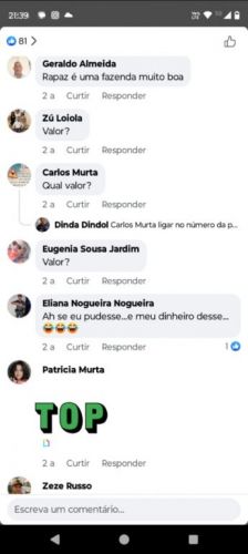 Terreno Rural na Beira do Rio em Minas Gerais localizado em Coronel Murta 743218