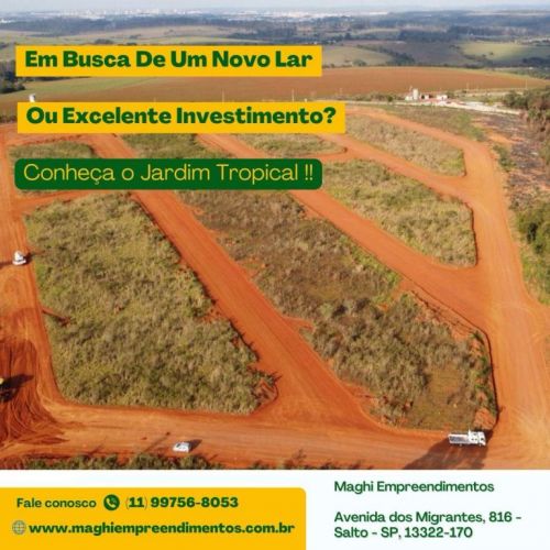 Terrenos de 187m² - Jardim Tropical em Salto Sp 750513