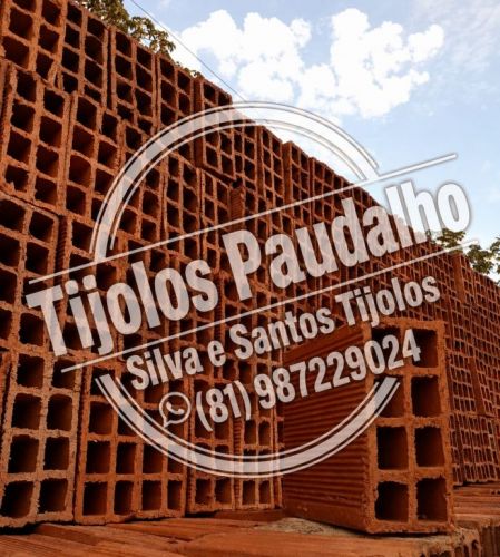 Tijolos Ceramico Com 8 Furos Para Sua Obra 9x19x19 783397