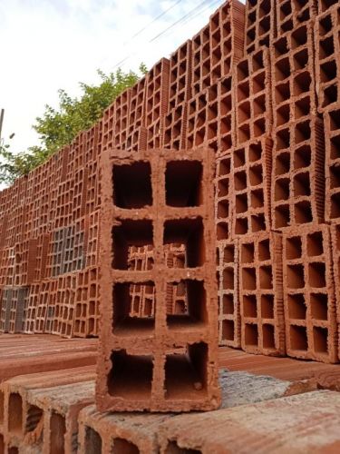 Tijolos Cerâmicos De 8 Furos Na Promoção Direto Da Fabrica 9x19x19 773606 Tijolos Cerâmicos De 8 Furos Na Promoção Direto Da Fabrica 9x19x19 773606