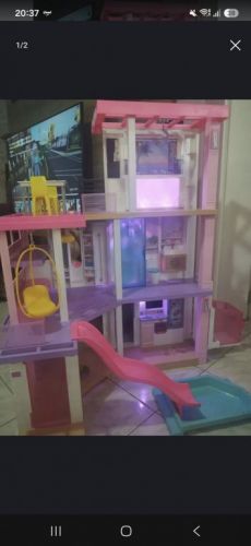 Título do Anúncio: Barbie Dreamhouse - Completa com Elevador Piscina e Escorregador 783221