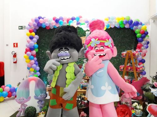 Trolls Cover Personagens Vivos Animação Festas Infantil 472738