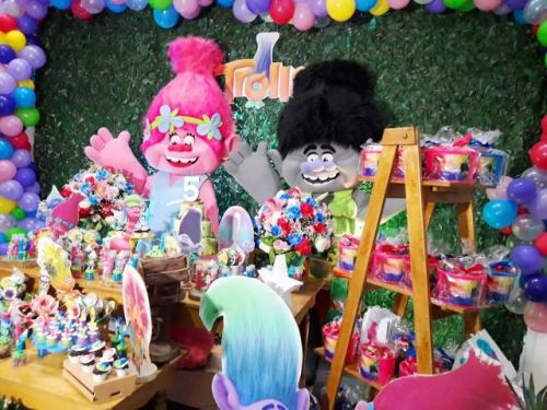 Trolls Cover Personagens Vivos Animação Festas Infantil 472739