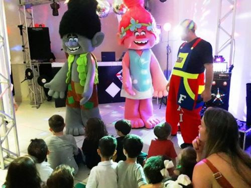 Trolls Cover Personagens Vivos Animação Festas Infantil 472740