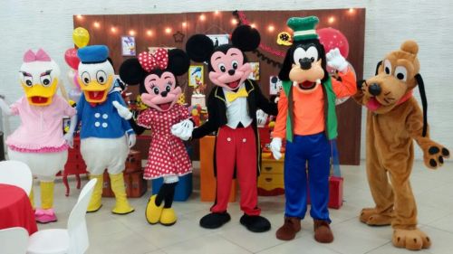 Turma Cover Personagens Vivos Minnie Mickey Pateta Pato Margarida Animação Festas Infantil 394176