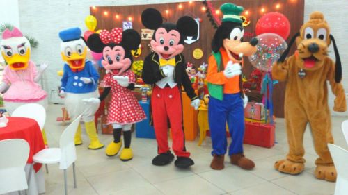 Turma Cover Personagens Vivos Minnie Mickey Pateta Pato Margarida Animação Festas Infantil 394178