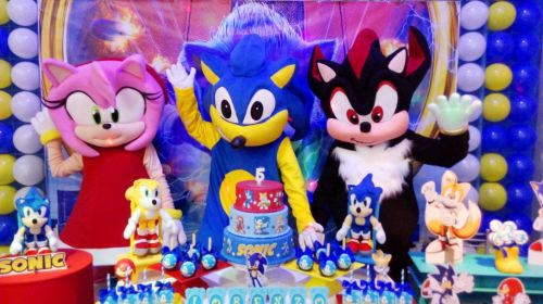 Turma Sonic cover personagens vivos festas infantil 587505