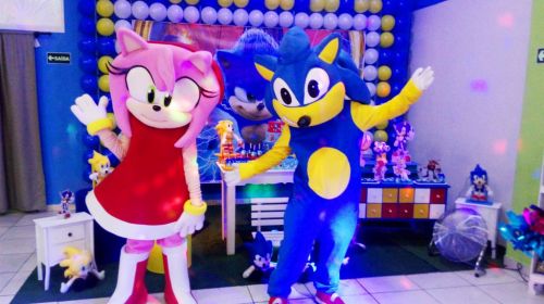 Turma Sonic cover personagens vivos festas infantil 587510