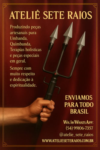 Umbanda Bengala Exu Quimbanda Exu Caveira Tranca Rua Ogum Iansã Zé Pelintra Malandros Cajado Espadas Espada de Ogum São Jorge Ateliê Sete Raios 751970