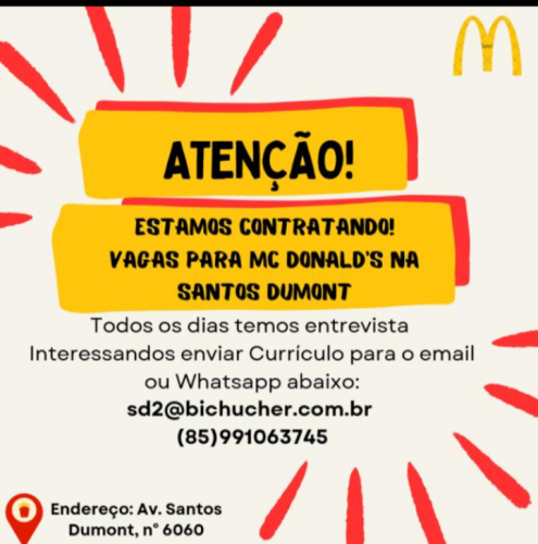 Vagas Para Atendente De Lanchonete 764502